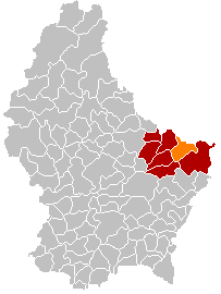 Echternach na mapě