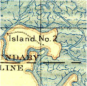 Island No. 2 as it appears on a 1902 USGS map.