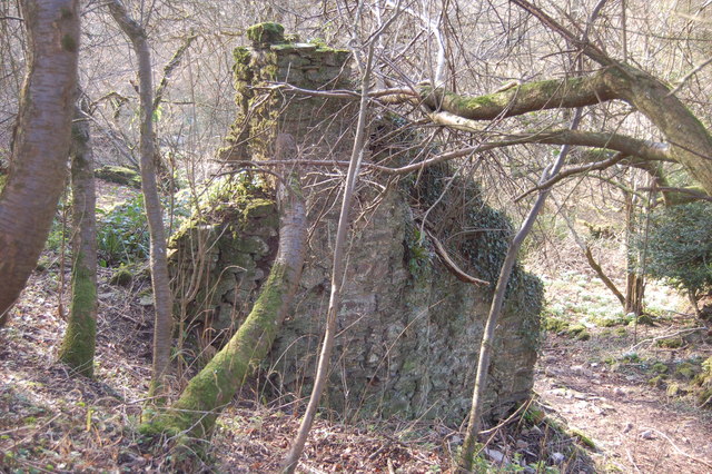 File:Remains of a cottage in Clicket village - geograph.org.uk - 688243.jpg