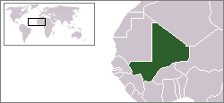 Lokasie van Mali