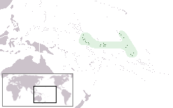 Kart over Republikken Kiribati