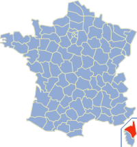 Poloha Haute-Corse vo Francúzsku