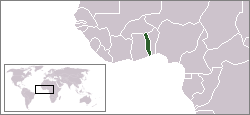 Woneem liggt Republiek Togo