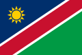 Bandeira da Namíbia (fimbriada)