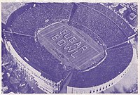 O Tulane Stadium durante o Sugar Bowl em 1948.