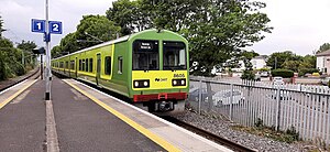 A Class 8600 DART train arriving into Platform 2