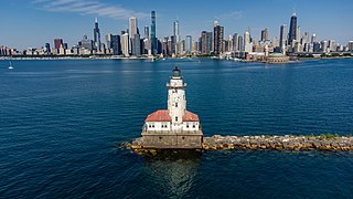 Les gratte-ciel de Downtown Chicago en arrière-plan (2022).