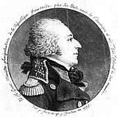 Eine Profilzeichnung Edmond-Charles Genêts.