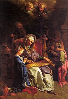 Jean-Baptiste Jouvenet - The Education of the Virgin - WGA12032.jpg