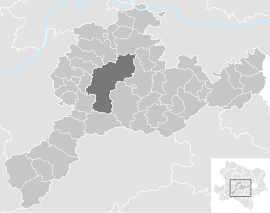 Poloha obce Maria Anzbach v okrese Sankt Pölten-vidiek (klikacia mapa)