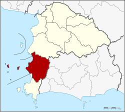 District location in Chonburi province