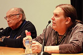 Horacio Altuna and Emilio Bernárdez. Barcelona 2018.jpg