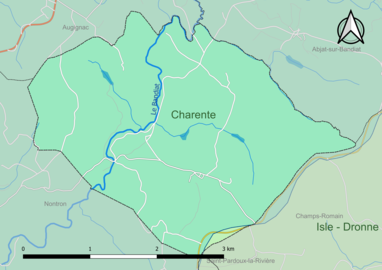 Carte en couleur présentant le(s) SAGE couvrant le territoire communal