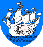 El emblema de la ciudad y los príncipes de Dol Amroth es un barco blanco y un cisne.