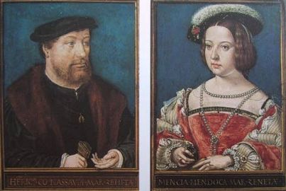 Henri III de Nassau (1483-1538) et sa troisième épouse Mencia de Mendoça (1508-1554). Attribution incertaine.