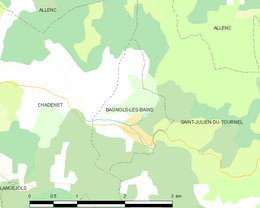 Bagnols-les-Bains - Localizazion