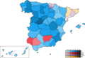 Výsledky voleb dle provincií.