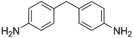 Structuurformule van 4,4'-methyleendianiline