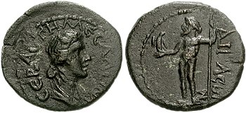 Münze der Kaiserin Messalina
