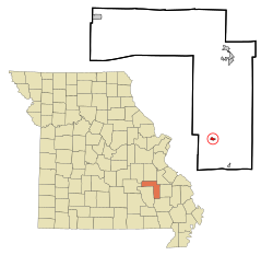 Location of Annapolis, Missouri