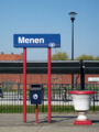 Naambord station Menen