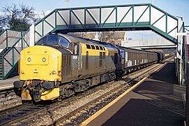 37174 at Bromsgrove; Lickey banker in 1991