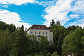 Schloss Ernegg in der Gemeinde Steinakirchen am Forst im Bezirk Scheibbs (Niederösterreich), ehemaliger Besitz derer von Strein (Streun)