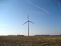 Turbina de viento Vestas V80-1.8MW fuera de Bowling Green, Ohio