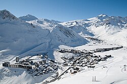 Tignes i vinterdragt