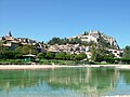 Vista de Sisteron e sa ciutadèla despuei Durença