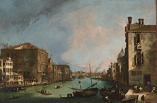 Giovanni Antonio Canal, The Grand Canal in Venice with the Palazzo Corner Ca'Grande