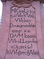 westliche Inschrift auf Mittelbrücke