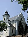 Heilig-Kreuz-Kirche Lüttringhausen aus dem Garten gesehen