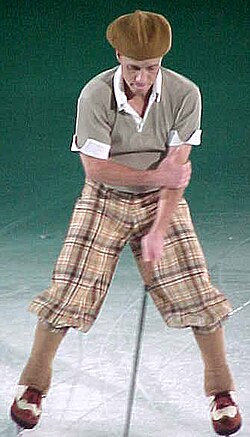 Hamilton performs during a Stars on Ice show, April 2002