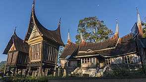 Ngôi nhà truyền thống Minangkabau tại Indonesia