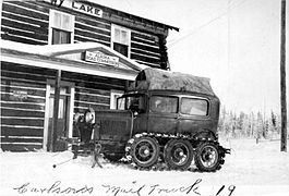 Alaska Highway mailtruck.