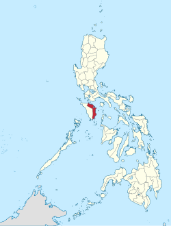 Mapa ng Pilipinas na magpapakita ng lalawigan ng Oriental Mindoro