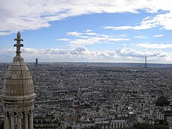 Anvista de París dende o Sacré Coeur