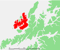 Localisation de Langøya dans les Vesterålen (Nordland)