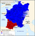 Royaume d'Aquitaine en 628 (Caribert II).