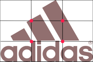 Logo creato con regola dei terzi