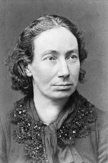 Louise Michel, una comunarda che sostenne l'insurrezione di Kanak del 1878 mentre era esiliata dalla Francia.