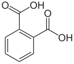 Structuurformule van ftaalzuur