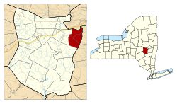 Location in Schoharie County and the state of New York.