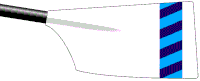 Image showing the rowing club's blade colours