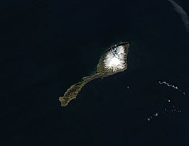 Satellietfoto van Jan Mayen