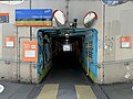 The station's pedestrian underpass under Hoddle Highway, August 2024