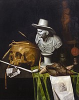 Vanitas with bust, Joannes de Cordua (1630–1702)