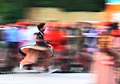 Khattak dancer wearing khet partug