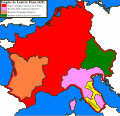 Royaume d'Aquitaine en 828 (Pépin Ier).
